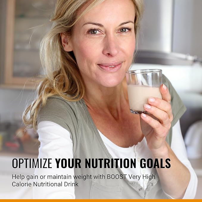 Boost Very High Calorie Strawberry Nutritional Drink ??22g Protein, 530 Nutrient Rich Calories, 8 Fl Oz (Pack of 24)