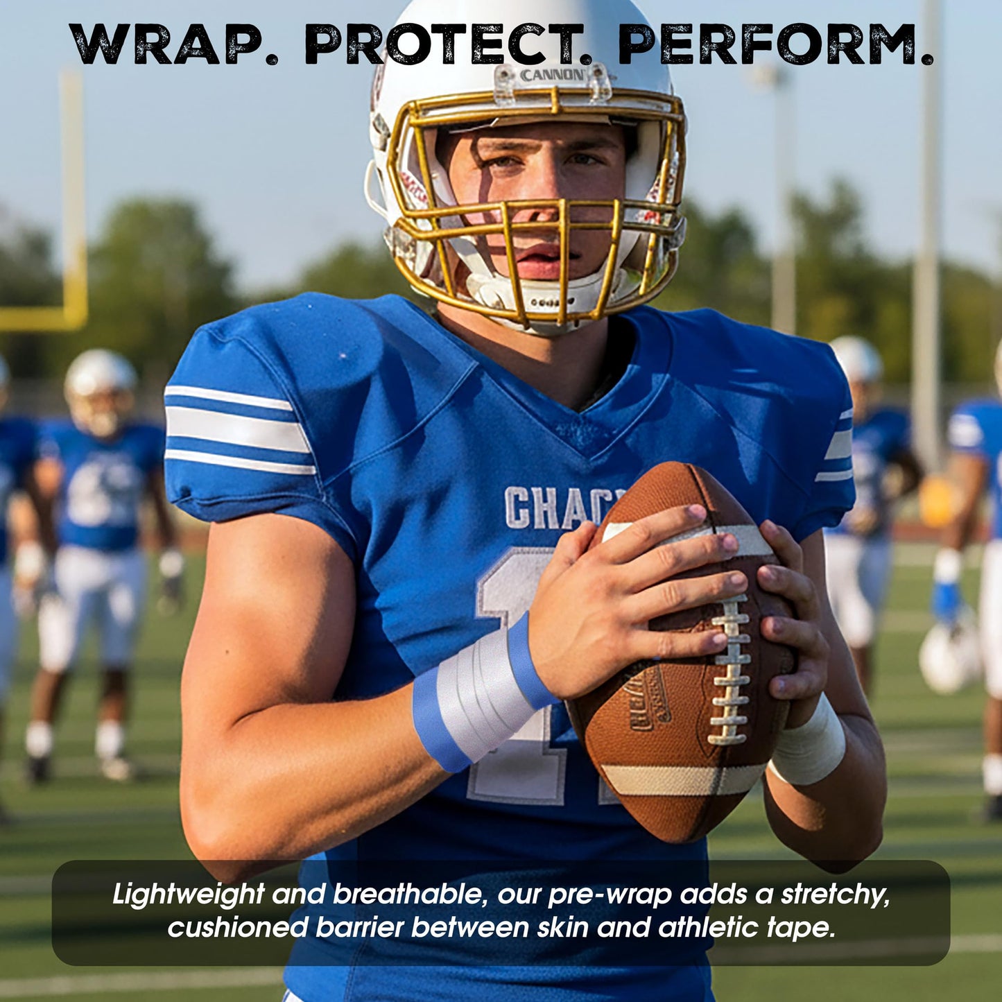 Cannon Sports Pre Wrap Foam Underwrap - 12 Pack, 2.75" x 30 Yards Per Roll (360 Total Yards) - Athletic Underwrap for Sports Tape, Training & Exercise (Purple)
