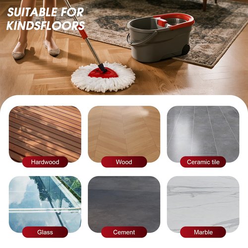 10 Pack Spin Mop Refills Head, Mop Heads Replacement for Spin Mop, Washable Microfiber Mop Replace Head Spin Mop, 360°Spinning Micro Replacement Mop Head for Easy House Cleaning Floor Mopping