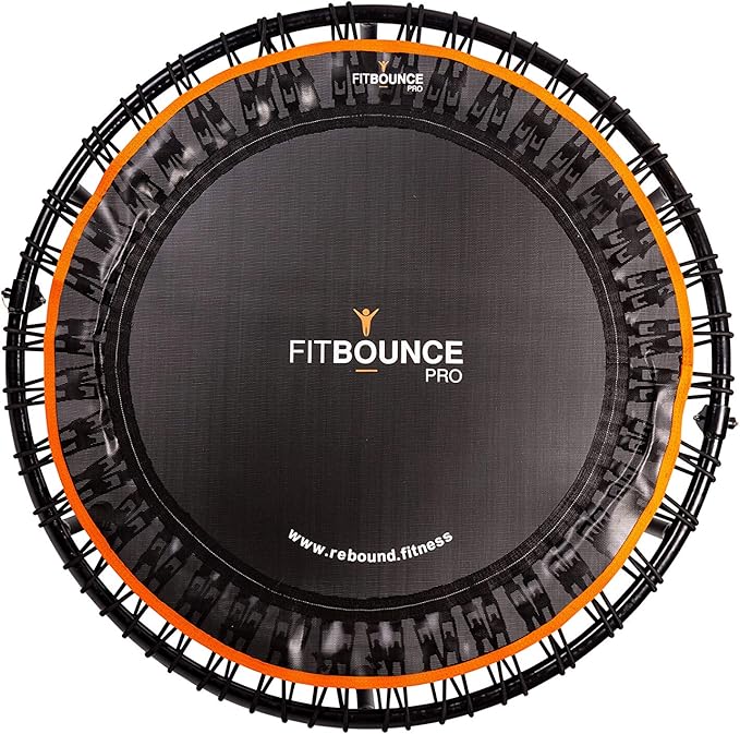 MXL FIT Bounce PRO Bungee Rebounder - Premium Indoor Mini Trampoline for Adults and Kids, Silent Low-Impact Bounce, Half-Folding with Foldable Steel Legs & Carry Bag