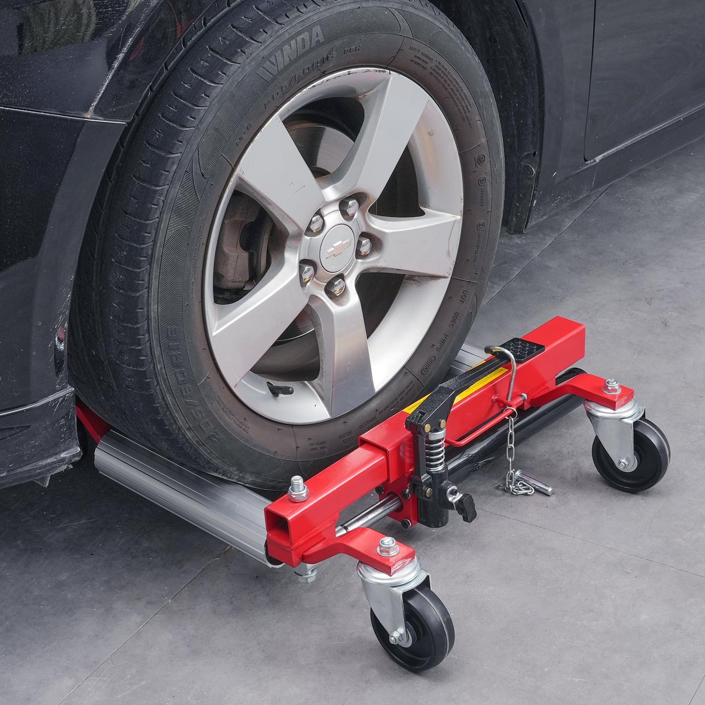 VEVOR Wheel Dolly - Max Capacity 1500 Lbs, Car Jack Dolly Lifter with 360 Rotatable Wheels, Heavy Duty Vehicle Positioning Hydraulic Tire Jack, for Vehicle Repair and Moving