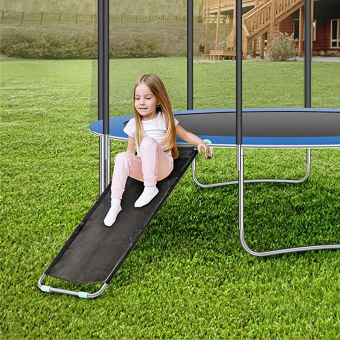 Universal Trampoline Slide, Children's Trampoline Ladder, Easy to Install and Remove, Suitable for Children to Climb and Slide Down Easily, Safety Trampoline Accessories with Handrails.