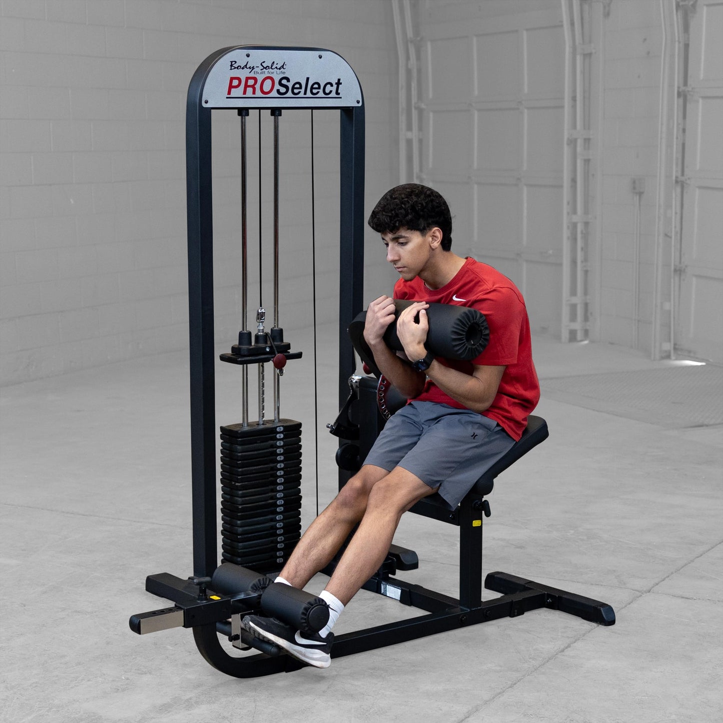 Body-Solid (GCAB-STK) Pro Select Ab and Back Machine with 210-Pound Weight Stack, Abdominal & Back Muscles Training Functional Exercise Workout Station, Home and Commercial Gym