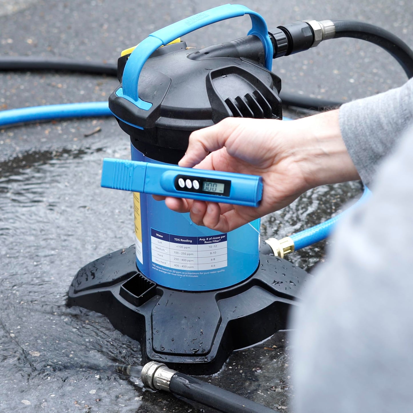 Unger Professional Rinse ‘n’ Go Spotless Car Washing System with Deionization Filter, Auto Cleaning Supplies for Deionized Water with Streak-Free Results, Great for Boats, Cars, RVs, and Solar Panels