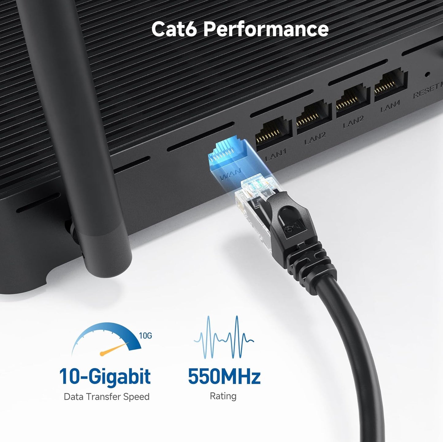 10Gbps 6 35ft, 6 Cat6 Cable Matters Snagless Cat Ethernet Cable - Cat Cable, Cord, Ethernet Cord, Black