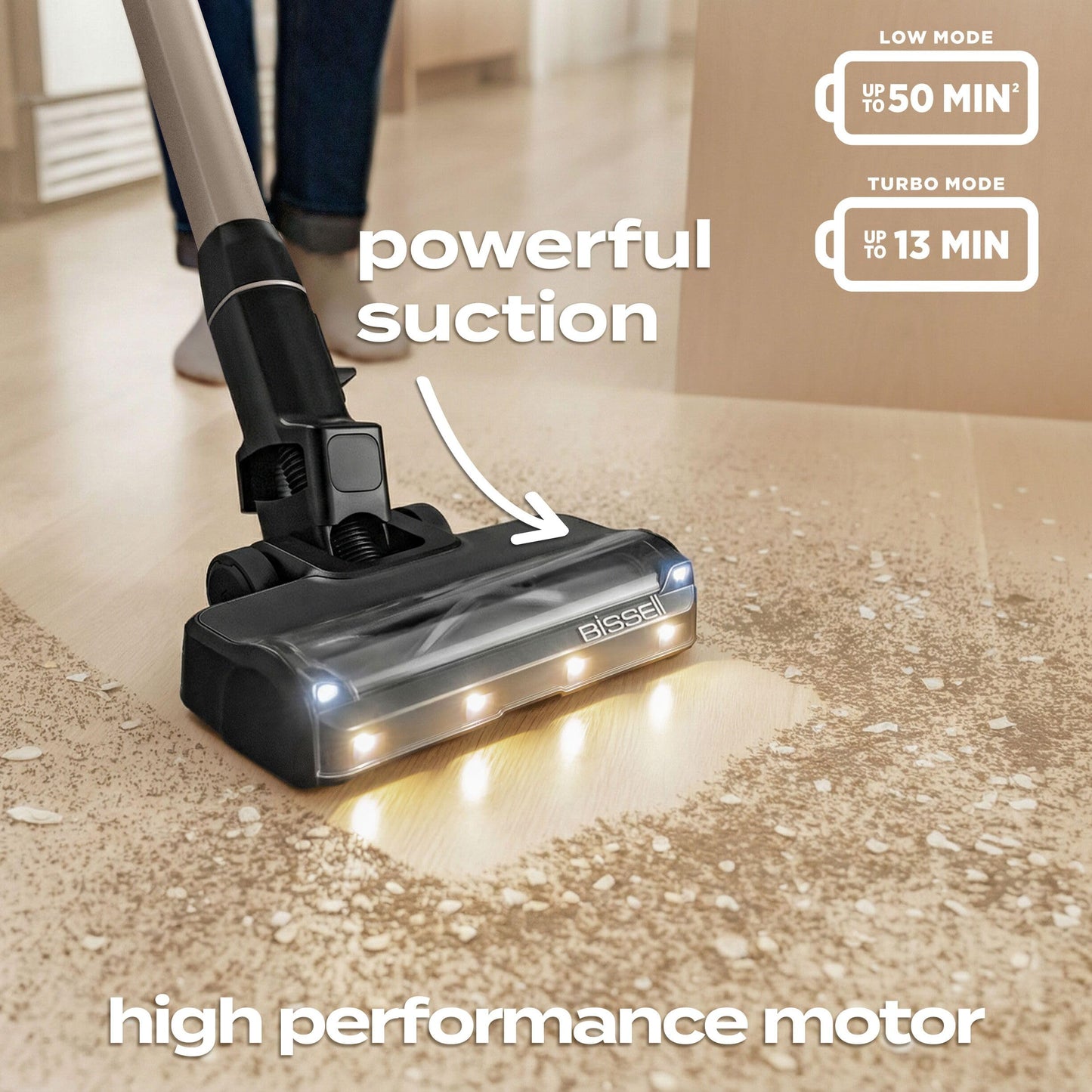 Bissell PowerClean FurGuard Self-Standing Cordless Vacuum w/Self-Cleaning Brush Roll, Wall Mount, Upholstery Tool & Bright Headlights, Amazon Exclusive Limited Edition Color, Coastal Clean, 4039A