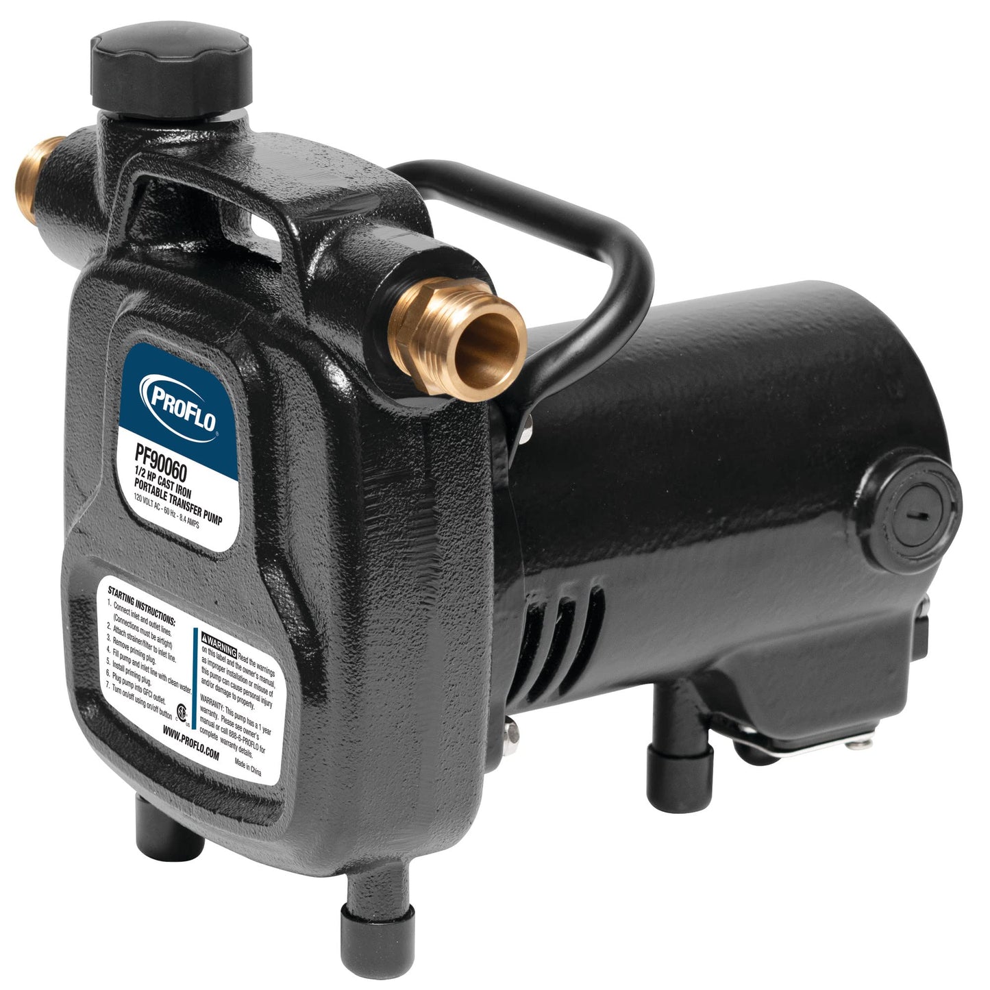 PROFLO PF90060 Cast Iron Portable Transfer Pump - N/A