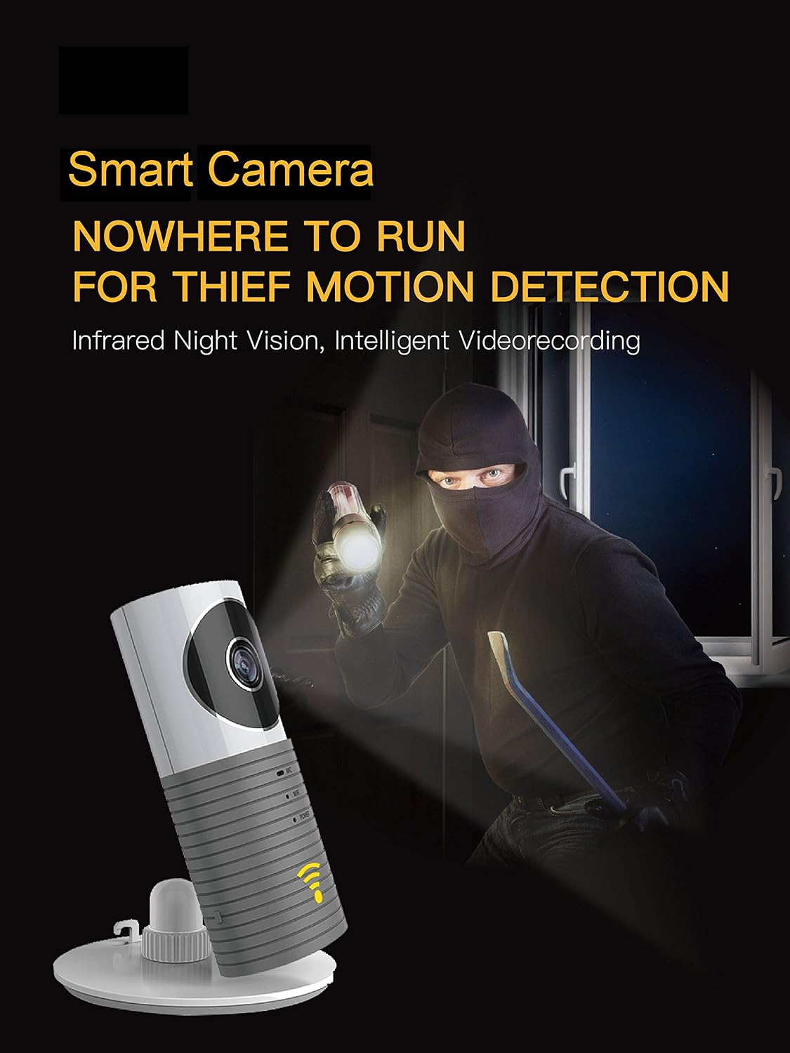 JTD Smart Wireless IP Wi-Fi DVR Security Surveillance Camera with Motion Detector Two-Way Audio & Night Vision Best