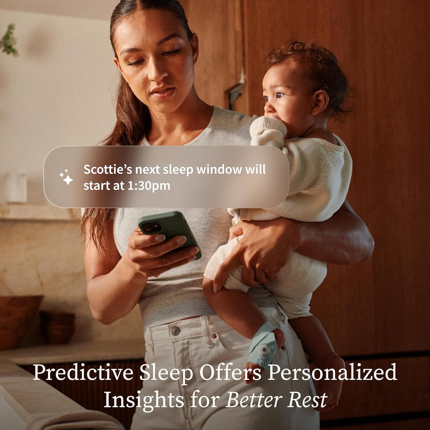 Owlet Dream Sock - Smart Baby Monitor Tracking Heart Rate & Oxygen Levels | Mint Color