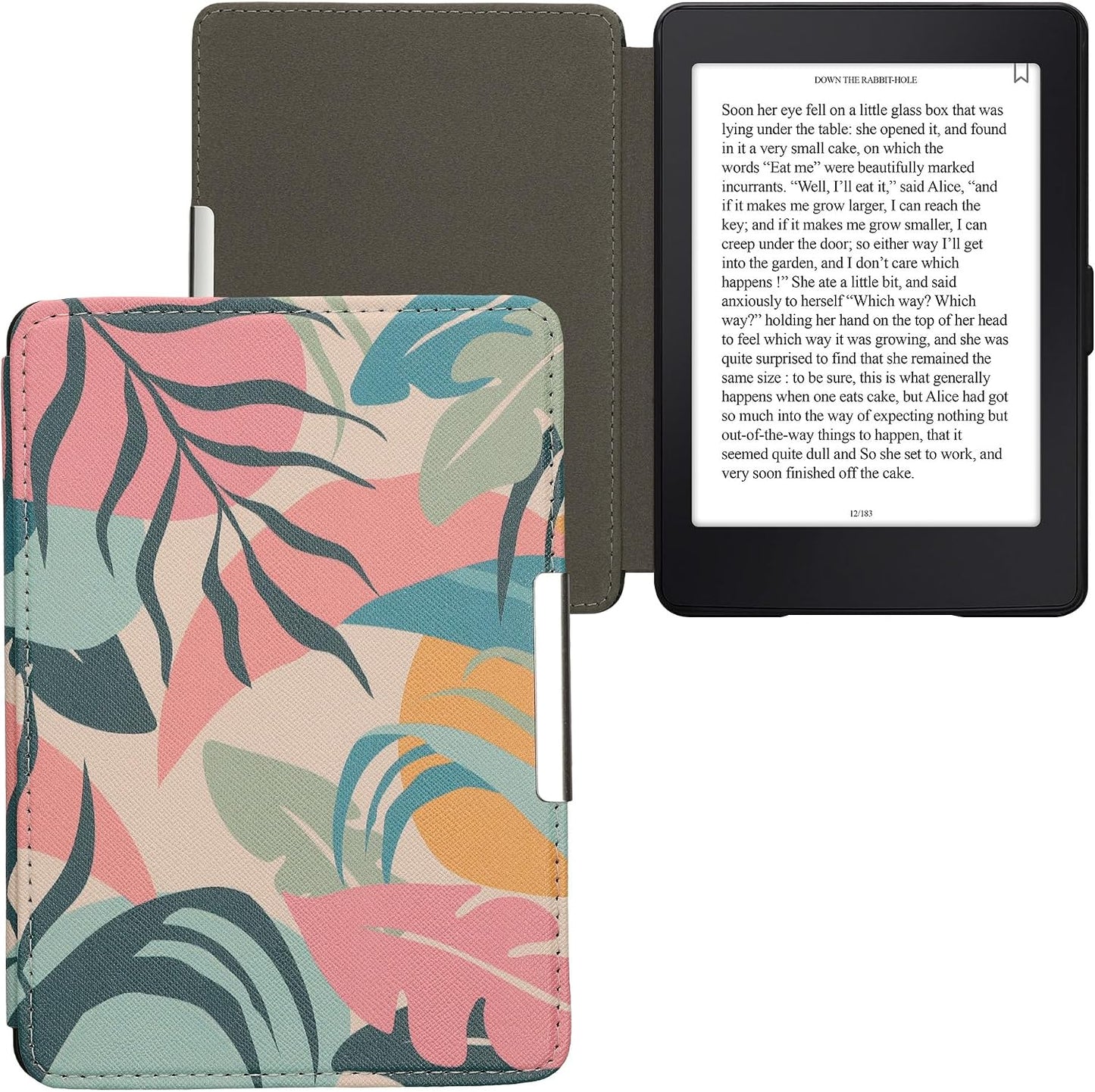 kwmobile Tropical Jungle Kindle Paperwhite Case - Vibrant eReader Cover