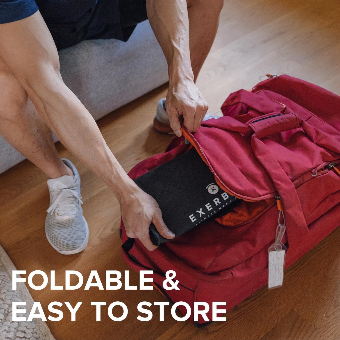 Exerbell Foldable Adjustable Kettlebell 4-30lbs – Portable Water Sandbag Functional Strength Tool – Soft Floor-Friendly Mobility Gear for Home Gym Travel – Leak-Resistant Load with Internal Scale
