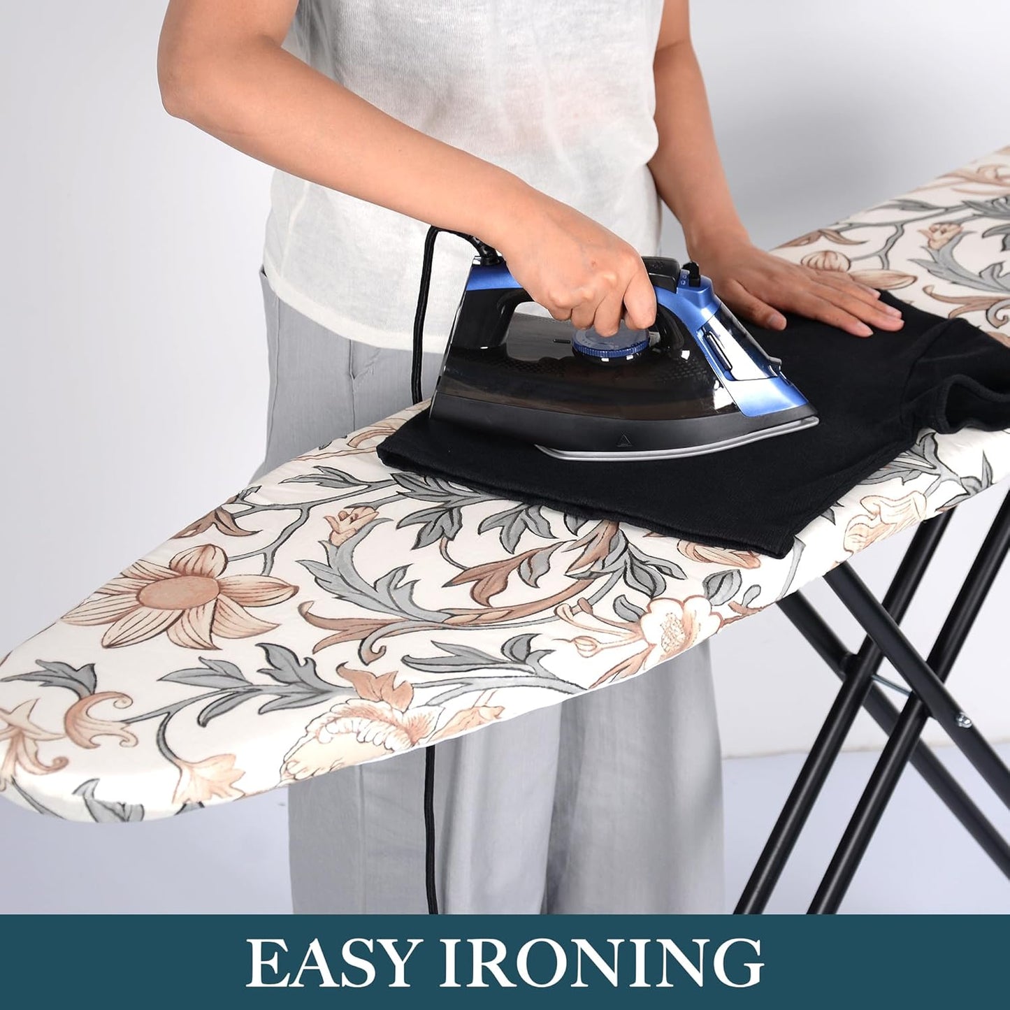 Veiox Thick Padded Ironing Board Cover - Extra Soft Heatproof Surface with Reflective Technology | Fits Standard Sizes (15" x 54")