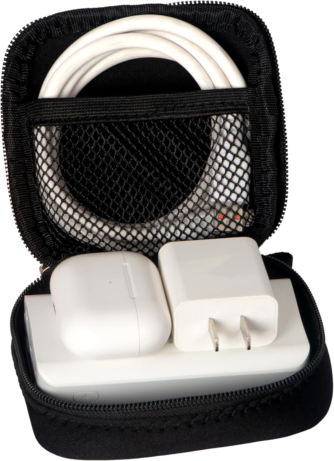 Mini Pouch for Organization, Soft Small Electronic Organizer Travel Storage Carrying Tech Bag Compatible with MagSafe