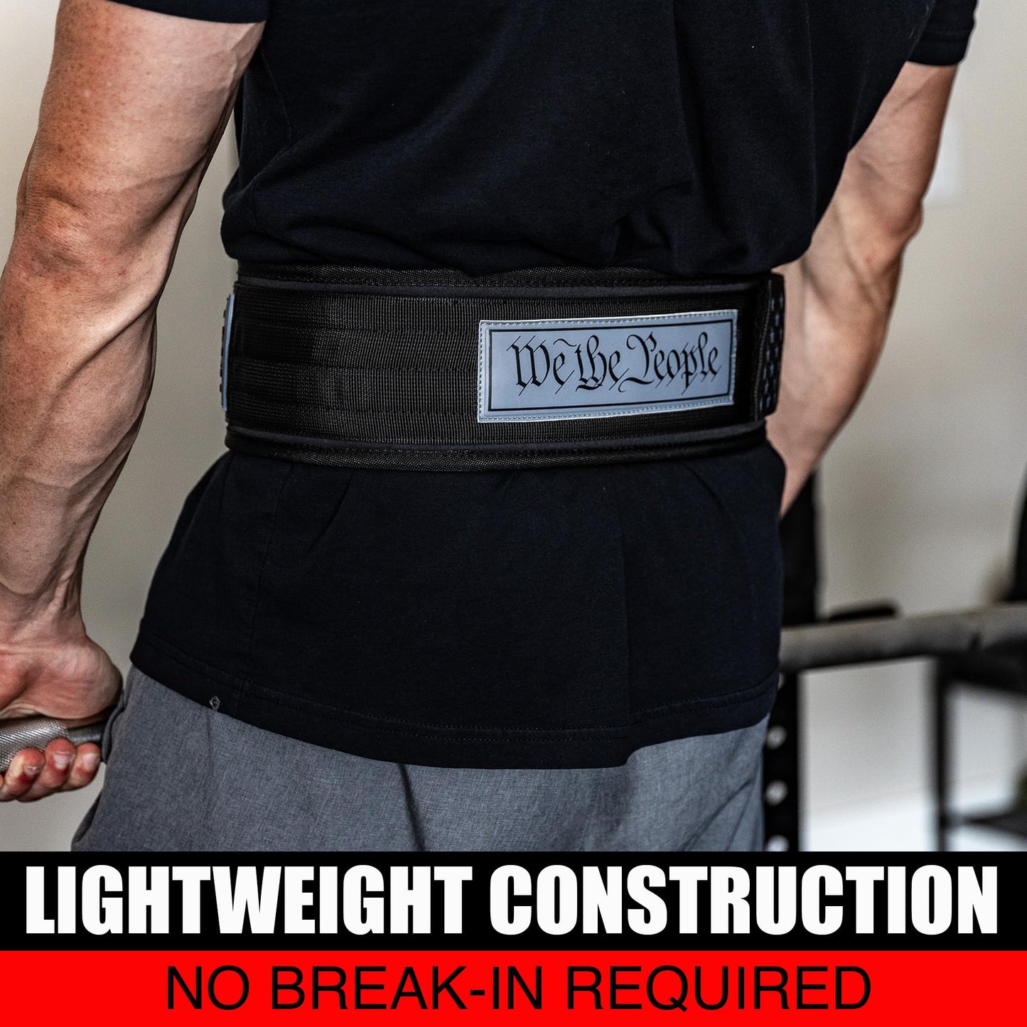 Iron Infidel Recon Weight Lifting Belt - 4" Wide Self Locking Gym Belt for Men & Women, EVA Foam Core Support Weight Belt for Squatting, Deadlifting, Powerlifting, Workout, Fitness & Crossfit (1776, S)