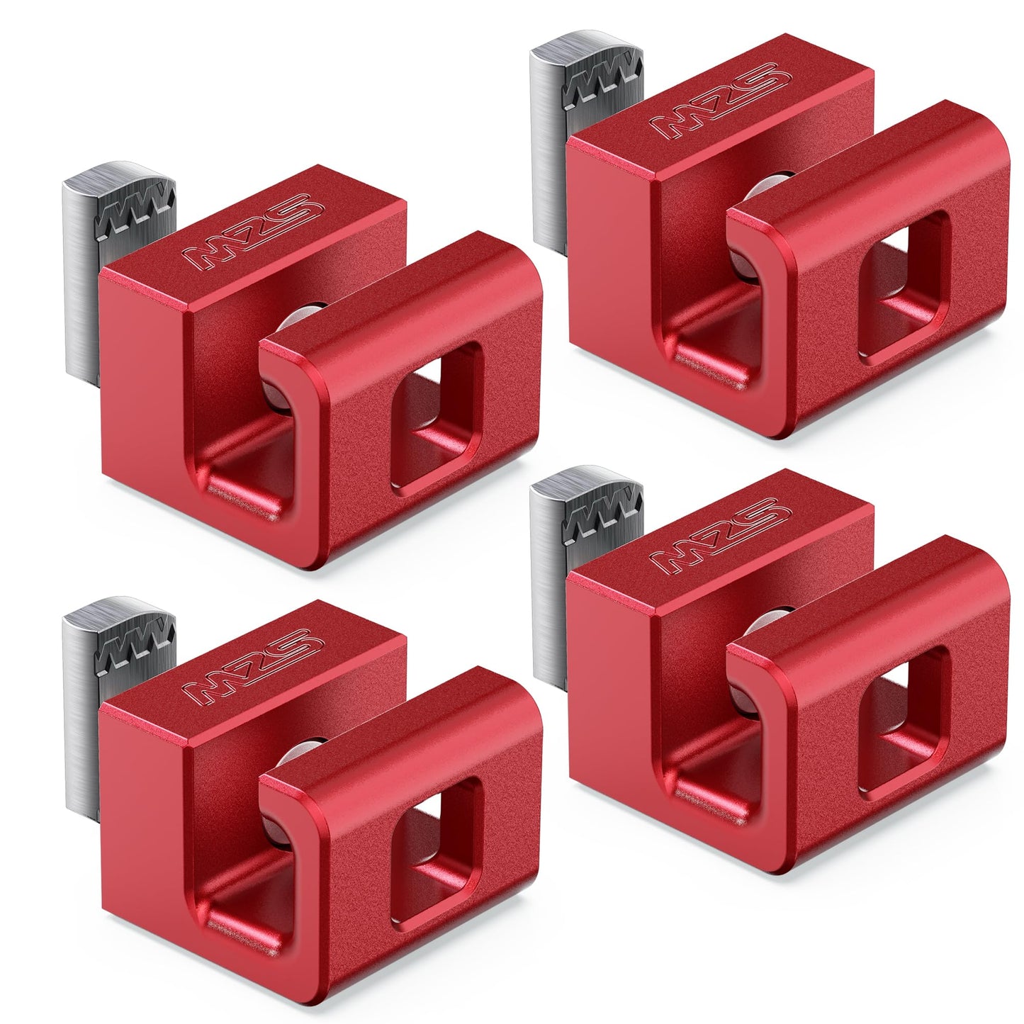 MZS Leveling Kit 2.5" Front Lift Strut Spacers + Tie Down Anchors, Bed Rail Cleats Bolts Nuts (Red, 4pcs) Compatible with 2004-2024 Titan