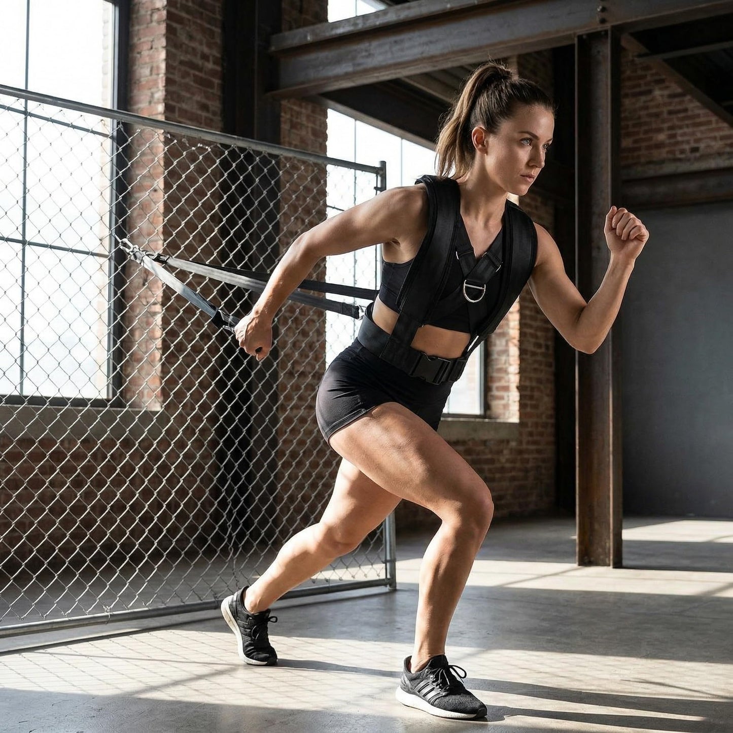CLISPEED Fitness Sled Harness Workout Harness Exercise with Pull Strap for Resistance Training