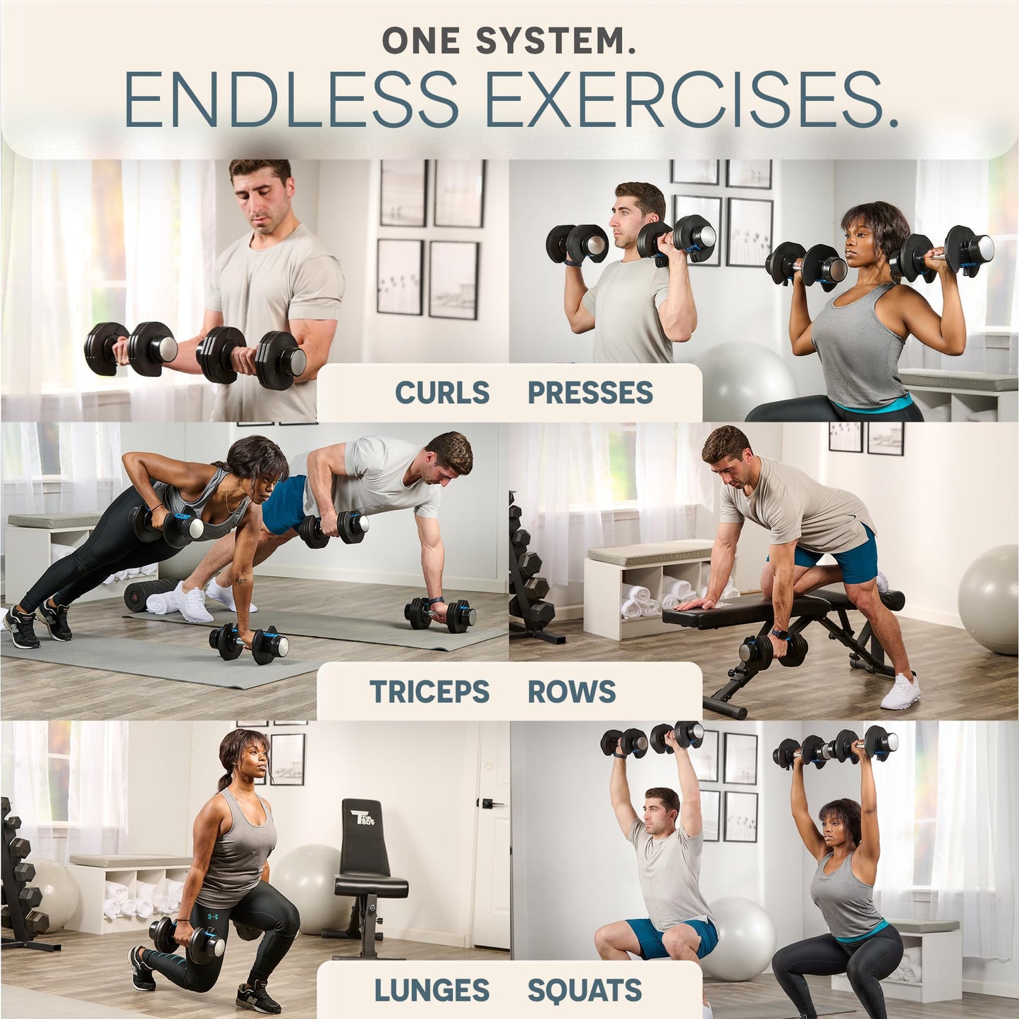 LifePro Powerflow Plus Adjustable Dumbbell Set of 2 with Rack – 5 to 25 lb Pair, Quick-Adjust Dial, Anti-Slip Grip, Space-Saving Hand Weights for Men & Women for Home Gym Strength Training