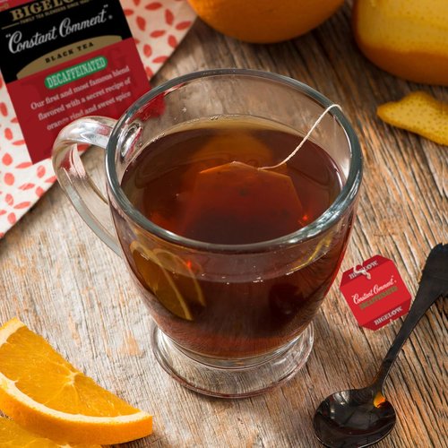 Bigelow Tea Decaffeinated Constant Comment Black Tea - 120 Total Tea Bags | 20 Count Box (Pack of 6)