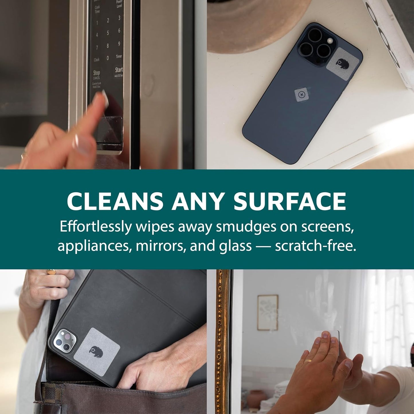 KUVRD Pack Waterbear - Universal Screen Cleaners - Teeny Tiny Cleaning Tools for Your Lenses & Screens, Phat