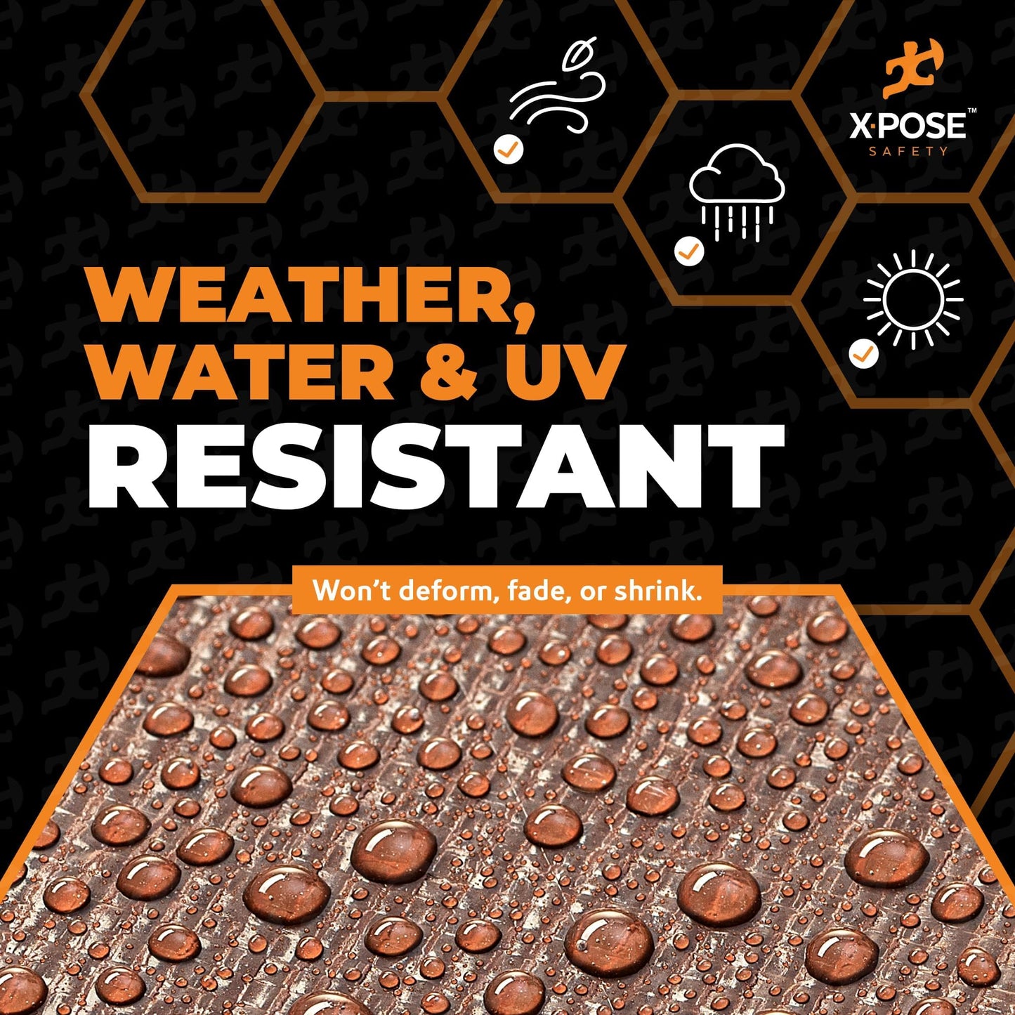 30' x 30' Super Heavy Duty 16 Mil Brown Poly Tarp Cover - Thick Waterproof, UV Resistant, Rip and Tear Proof Tarpaulin with Grommets and Reinforced Edges - by Xpose Safety