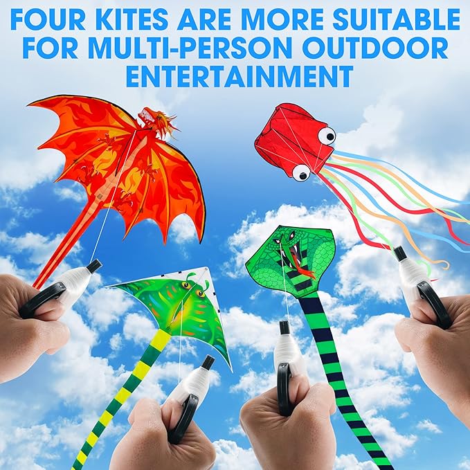 Large Kites for Adults Kites for Kids Ages 4-8， 8-12 Beach Park Outdoor Game Activities, Gifts for Easter and Festival