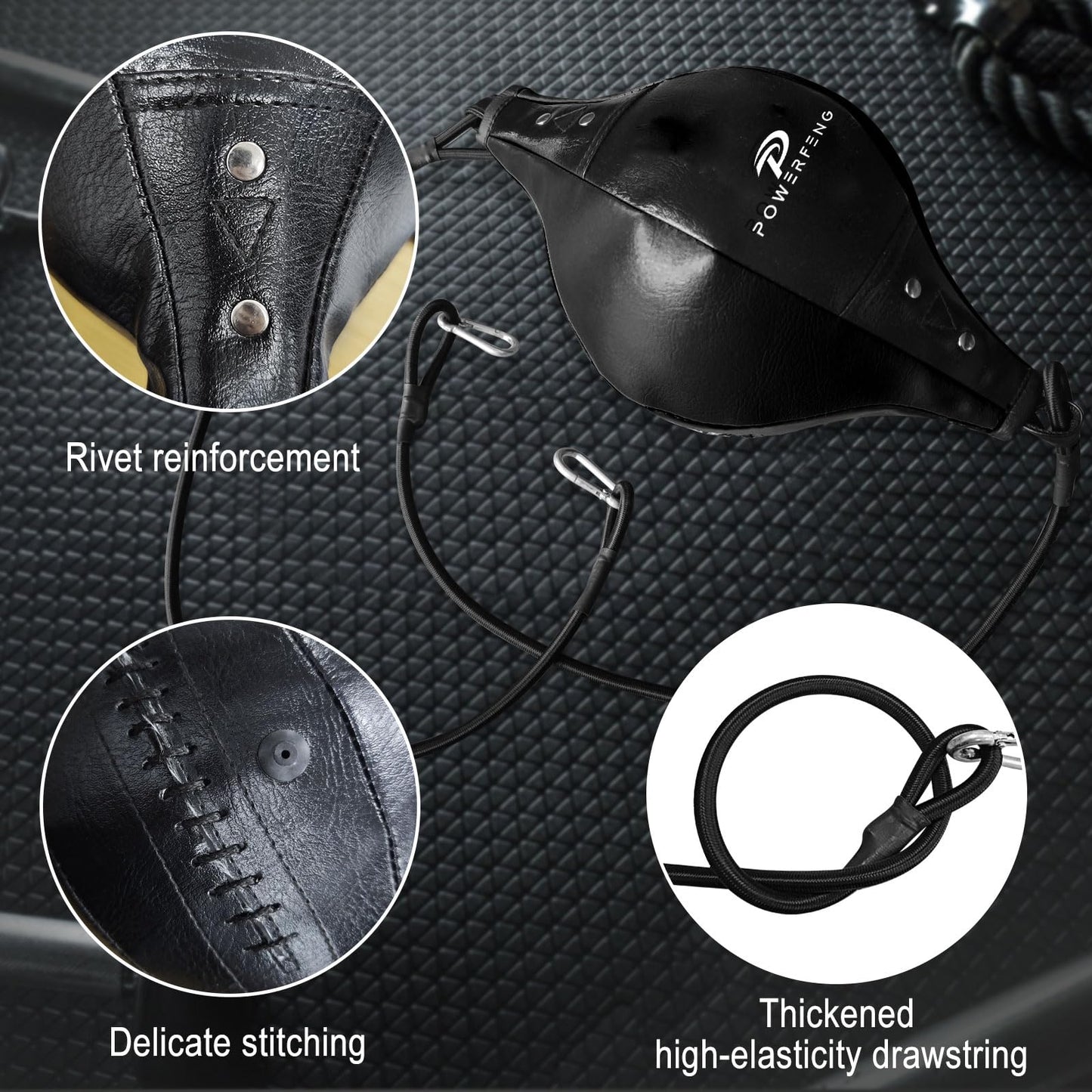 Double End Boxing Speed Bag: Double End Punching Speed Bags for Boxing Reaction Agilit & Hand Eye Coordination Training