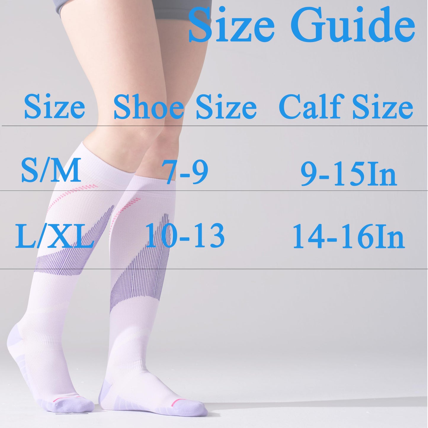 Mosithings 4 Pairs Compression Socks For Women 15-20mmHg Graduated Compression Circulation Support Socks For Flying, Color Mix2,S/M