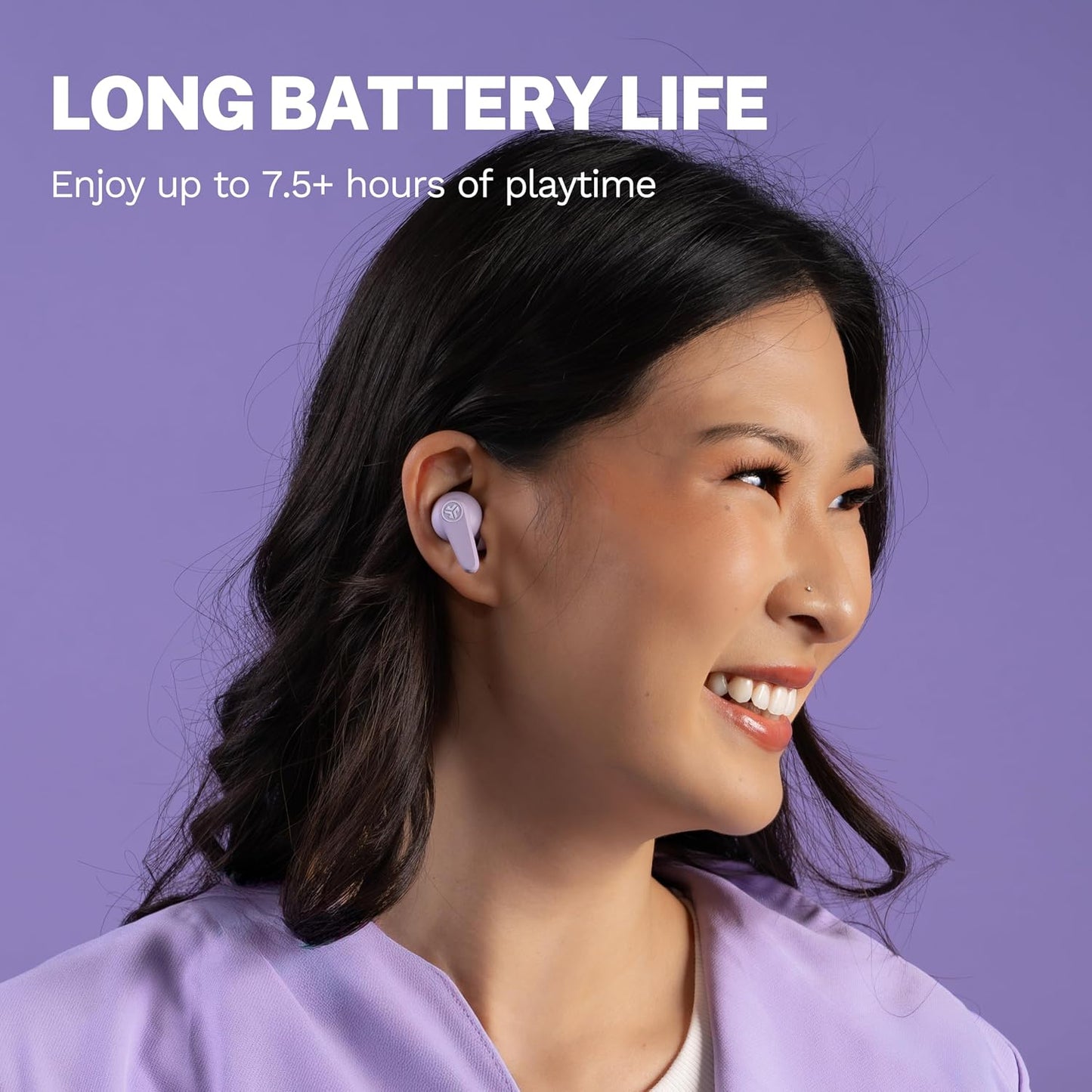 26+ JLab Go Pods ANC True Wireless Bluetooth Earbuds & Charging Case, Hybrid Active Noise canceling + Be Aware for Safe