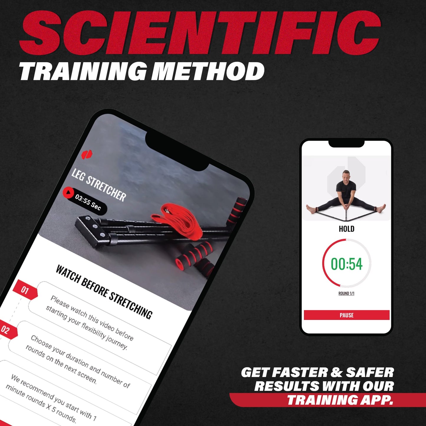 Split Machine for Flexibility with Trainer APP – Adjustable 3 Bar Leg Stretcher to Boosts Range of Motion, Leg and Groin Flexibility with Split Stretcher Machine Timer, for Martial Arts, MMA, Yoga