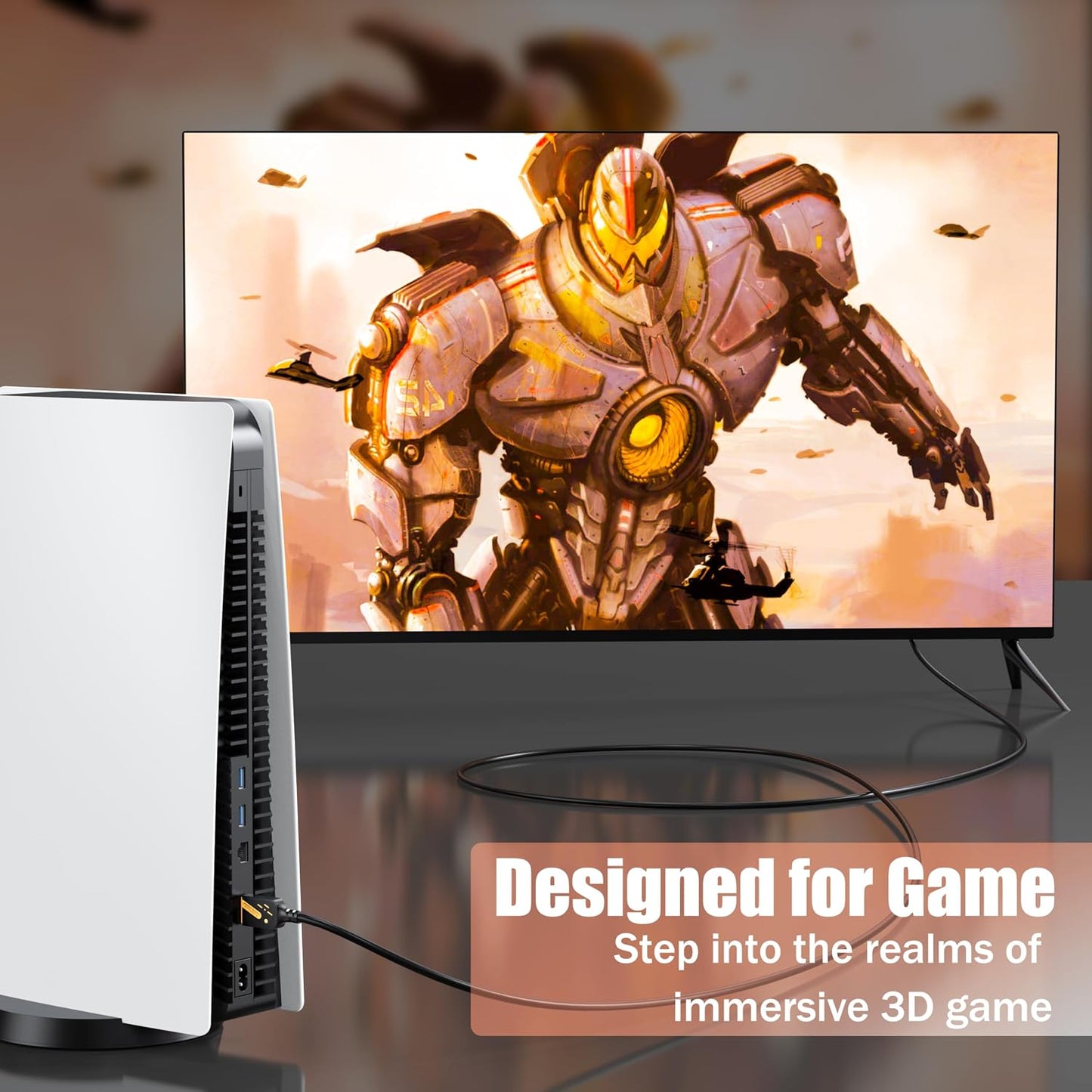 4K 10 5-Pack, 18Gbps 2.0 4K@60Hz, 2K@240Hz, HDCP2.2, 3D PS5/4/3, HDMI Cables FT High Speed HDMI Cord for Gaming, ARC