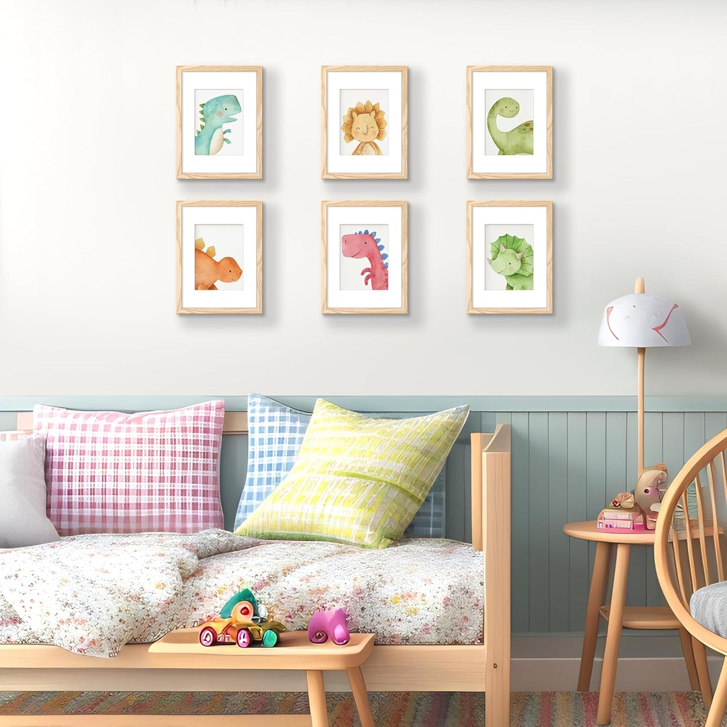 Upsimples 9x12 Picture Frame - Versatile Display for 6x8 Photos with Mat or 9x12 Without - Natural Finish