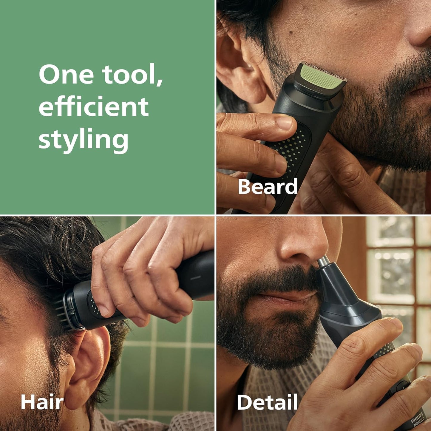 Philips Norelco MG3919/50 All-in-One Trimmer - 13-in-1 Beard Styler & Hair Clipper with 9 Length Settings