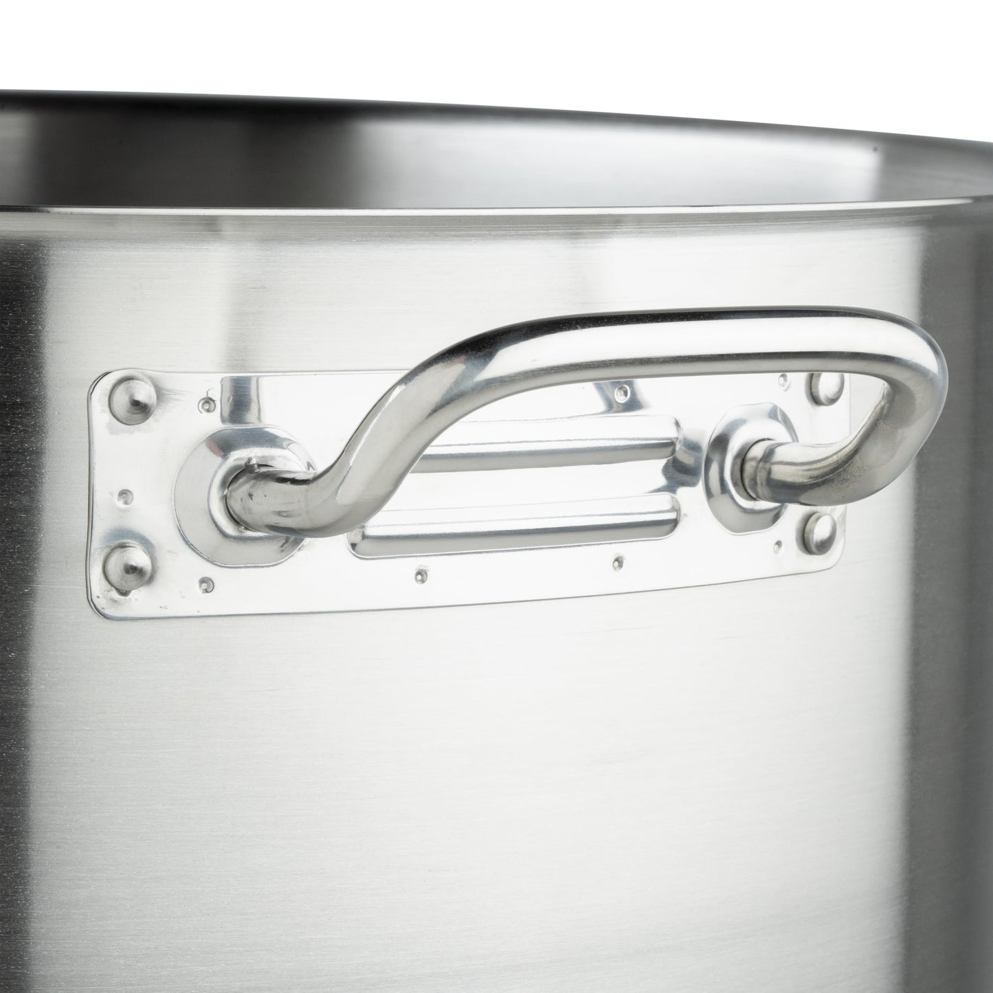 Winware Stainless Steel 80 Quart Stock Pot with Cover, Silver