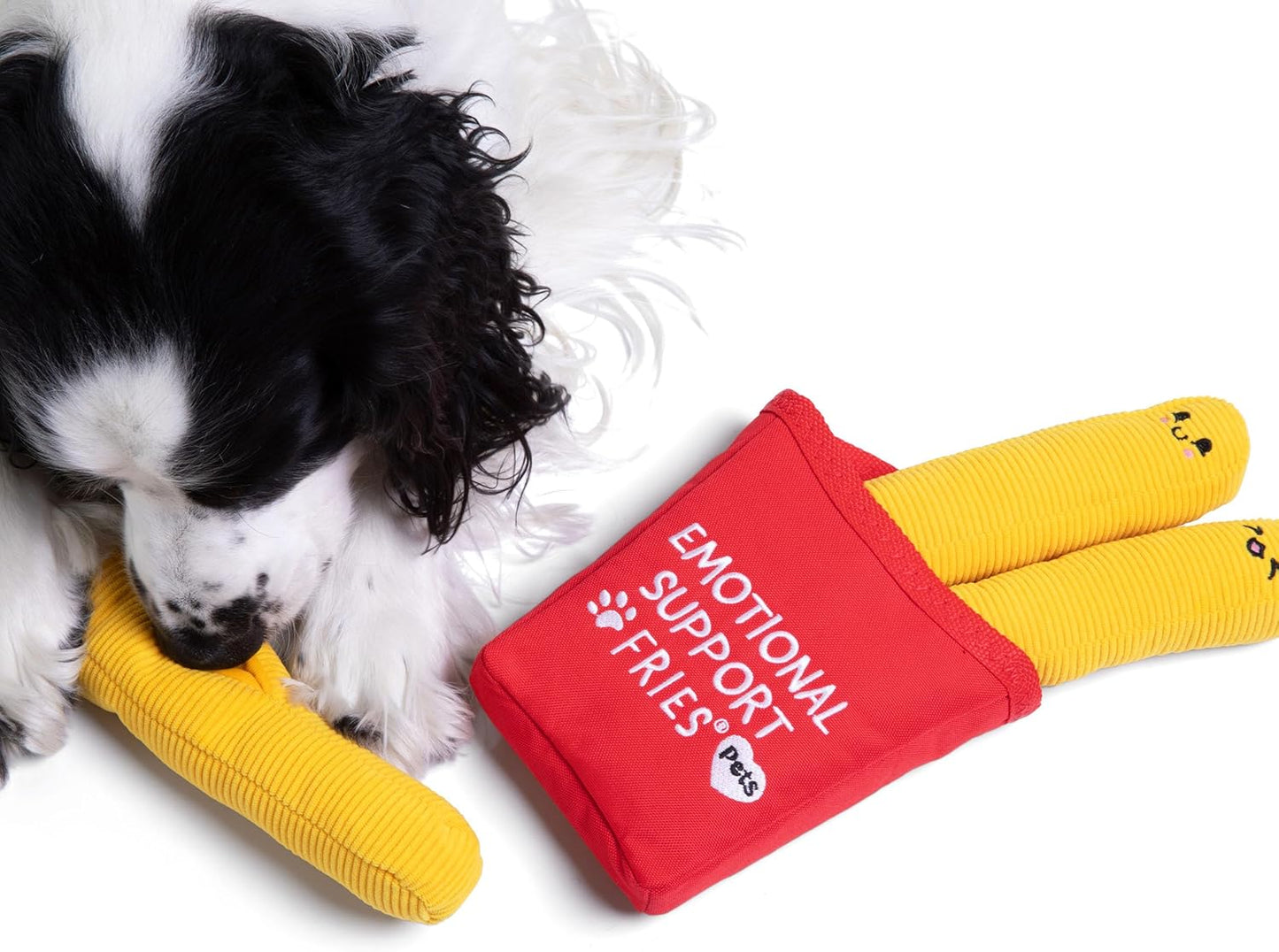 Relatable Emotional Support Pet Fries - Cuddly Dog Toys & Puppy Essentials | Great Gift Set with 3 Toys
