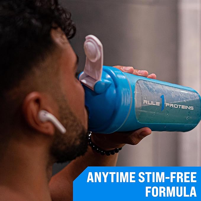 Rule 1 Active BCAA - Performance, Hydration, and Recovery Support with 5g BCAAs + Electrolytes, L-Glutamine, and Citrulline (30 Servings, Grape)