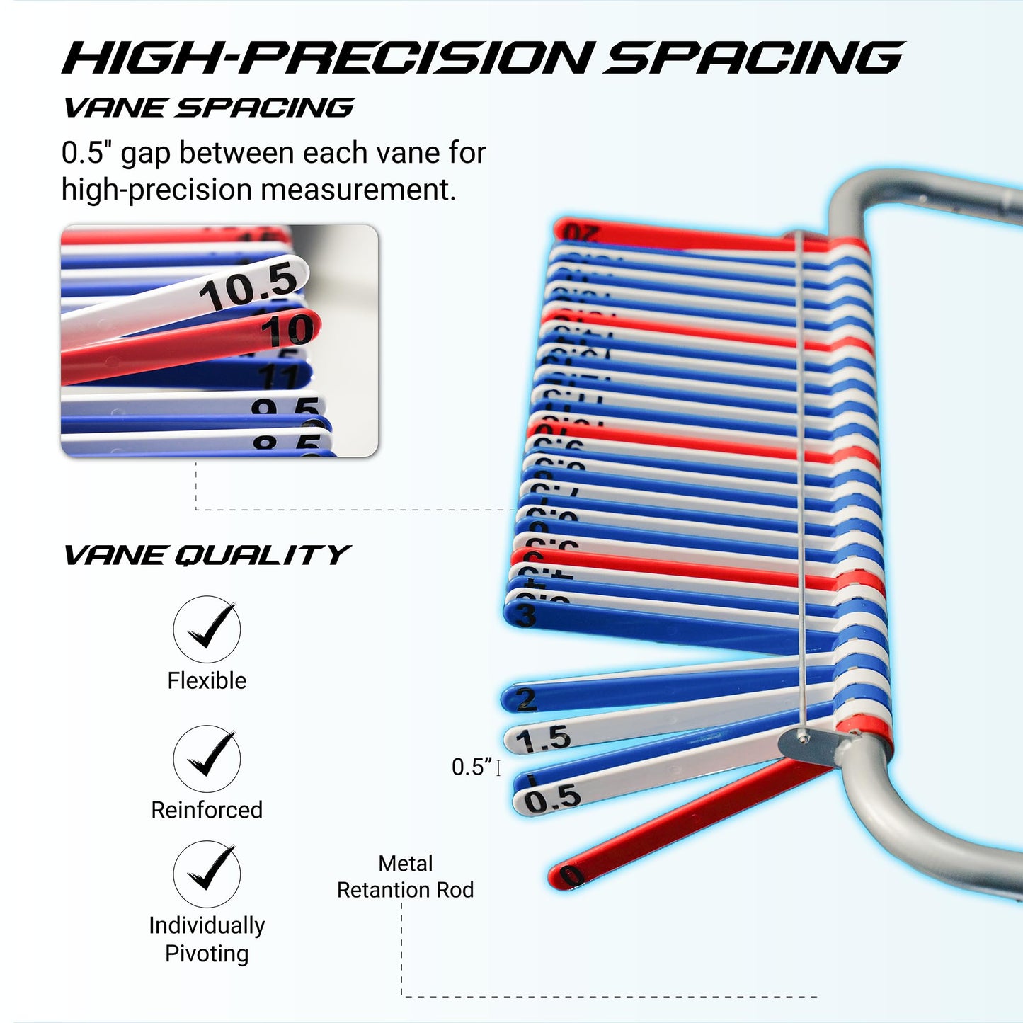 VENIX POWER® Patented Vertical Jump Tester & Trainer, Jumping Height Measurement Tool Equipment Pole for Training Practice Test, Volleyball Basketball Exercise Aid, High Higher Vertical Jump Box