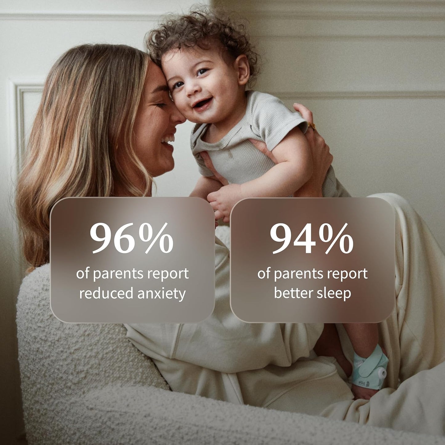 Owlet Dream Sock - Smart Baby Monitor Tracking Heart Rate & Oxygen Levels | Mint Color