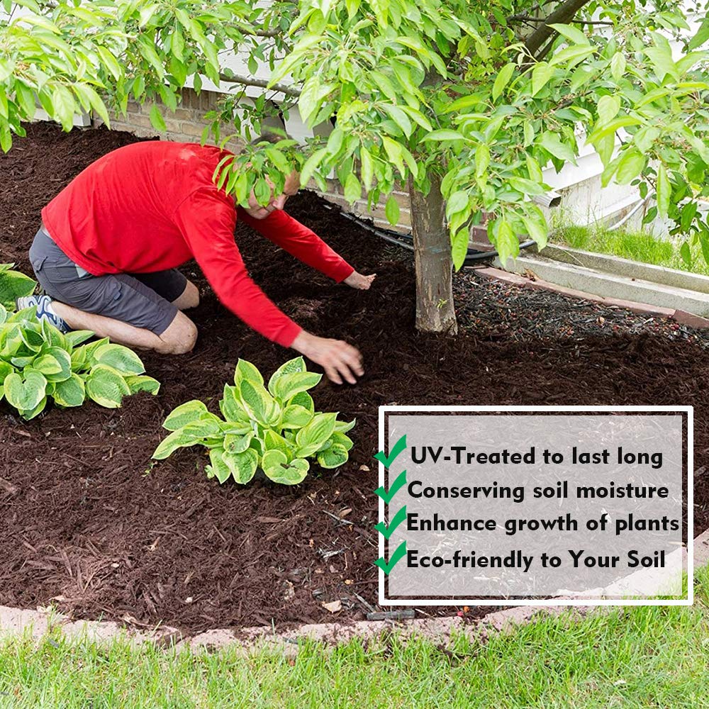 Kdgarden Premium 5oz Pro Weed Barrier Landscape Fabric Ground Cover Heavy Duty Commercial Anti-Weed Gardening Mat, 4ft x 100ft, Black