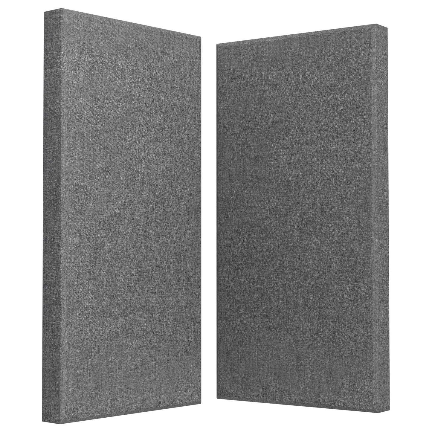 UMIACOUSTICS 2 PCS Acoustic Panel, 47.2" x 23.6" Fiberglass Sound Proof Wall Panels, Sound Absorbing Panels for Studios, Office, Home Theater. Charcoal Grey