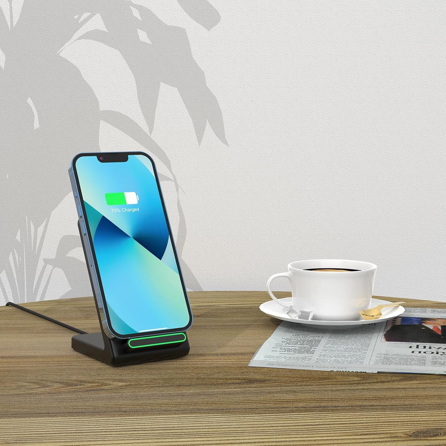 Cesbiomo 15W S24/S23/S22/S21/S20, 17/16/15/14/13/12/11/XR/8, 9 8 7,and Fast Wireless Charger, Wireless Charging Stand