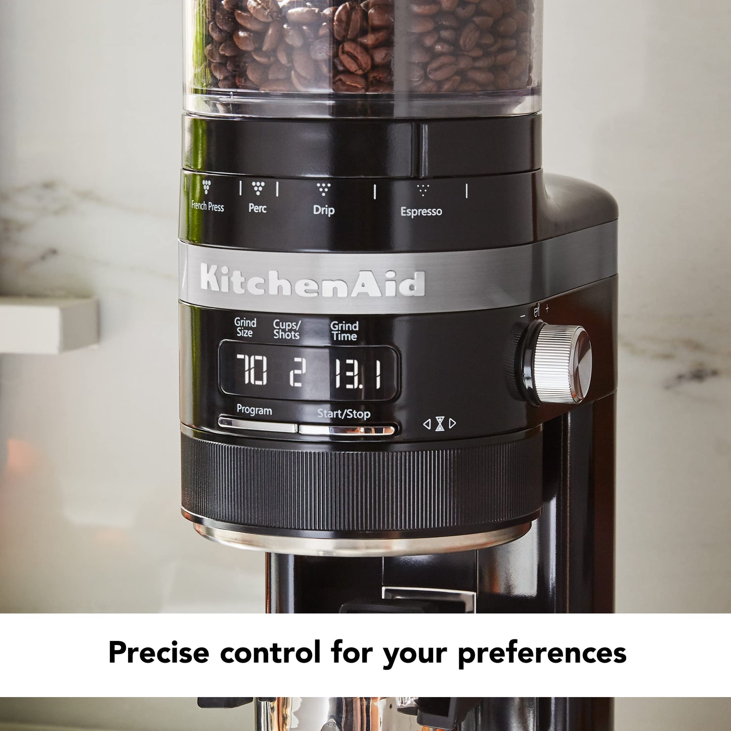 KitchenAid Burr Coffee Grinder, KCG8433, Onyx Black