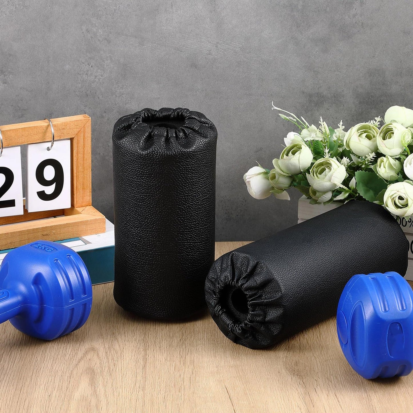 Hollowfly 4 Pcs Foam Foot Pads Foam Roller Pad Replacement for Weight Bench Inversion Table and Gym Exercise Equipments(7 x 3.5 x 0.8 Inches)