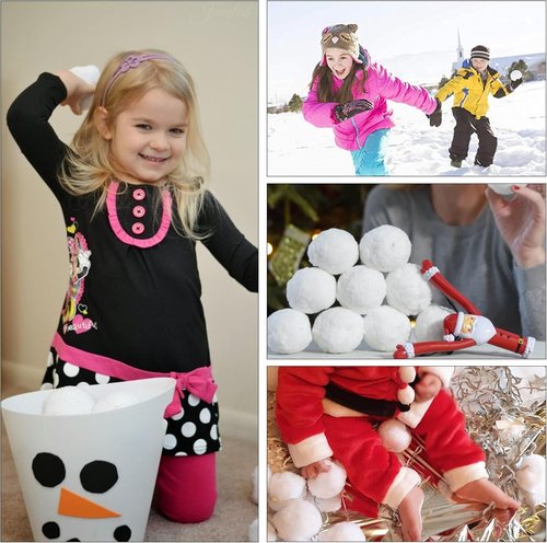 Homiar Snow Fake Balls - 100 PCS Soft Artificial Snow Toy Balls for Indoor & Outdoor Fun | Winter Party Decorations