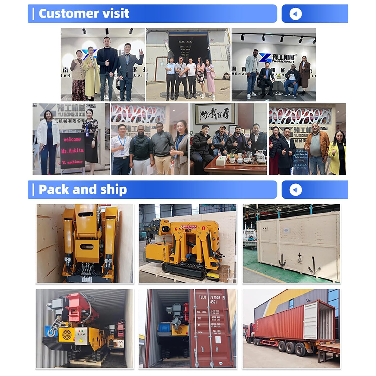 3 Ton Mobile Portable Hoist Crawler Crane Rotating Boom Tracked Chassis for Indoor Renovation Lift Basket Compatible