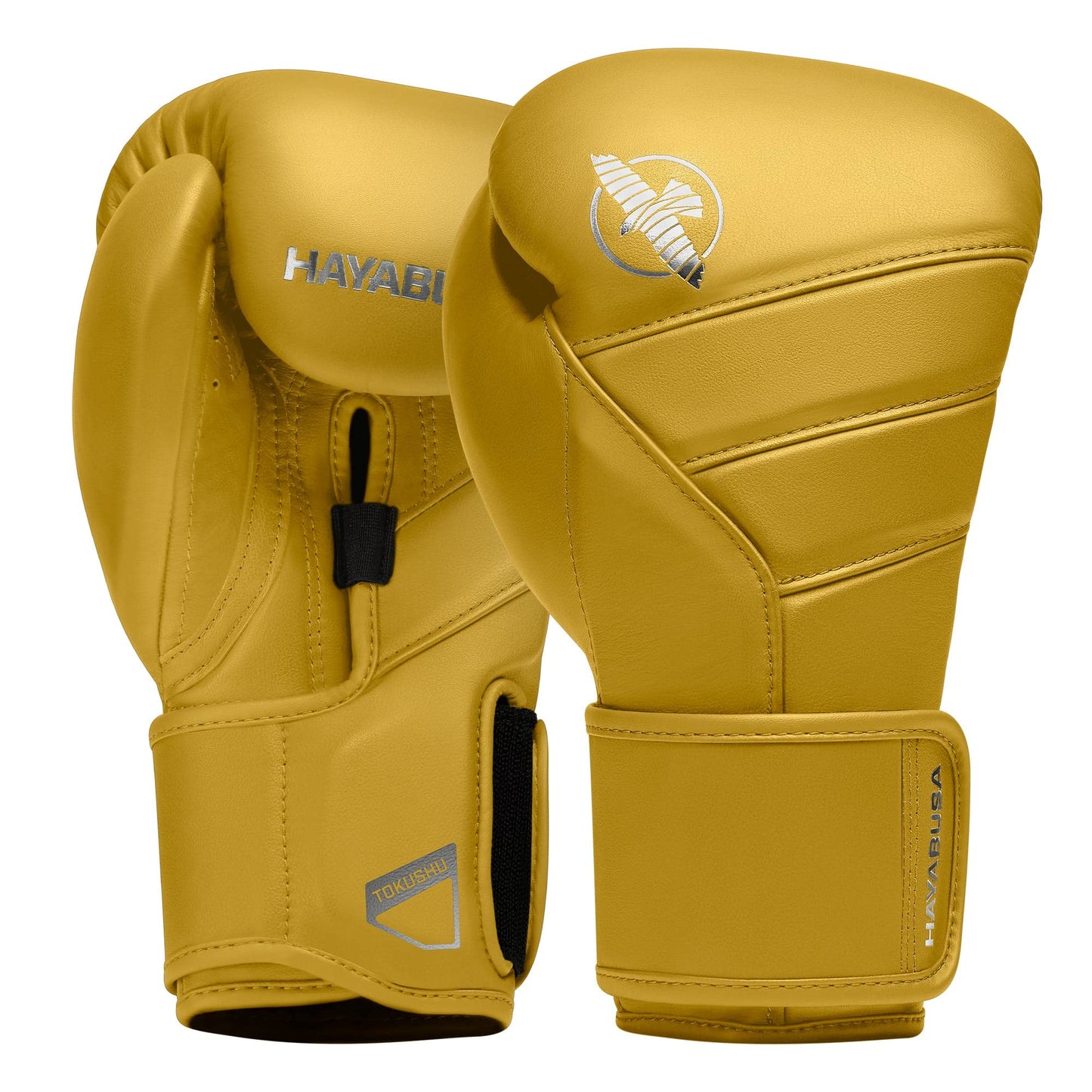 Hayabusa T3 Kanpeki Leather Boxing Gloves Men and Women for Training Sparring Heavy Bag and Mitt Work - Tiger Yellow, 12oz