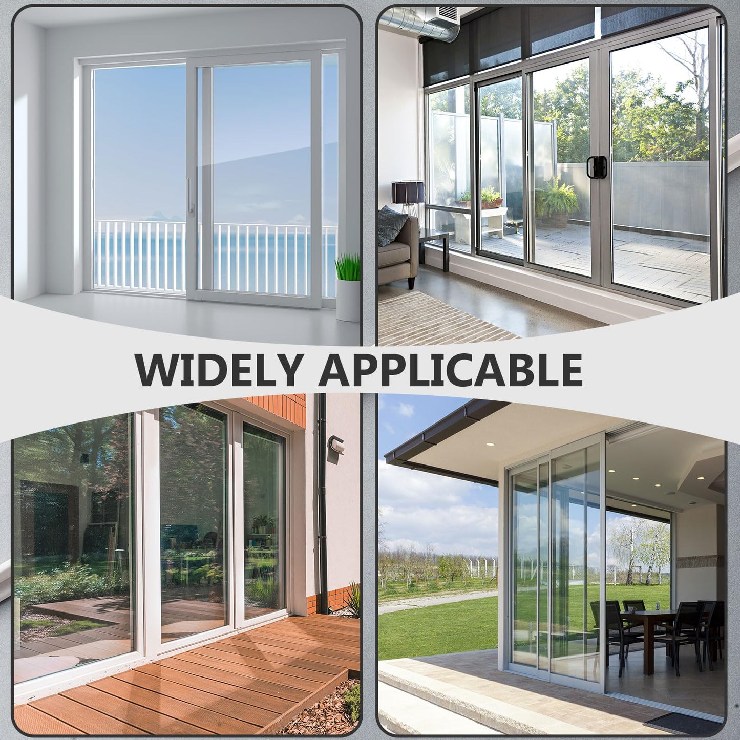 Colingmill 2 Pcs Sliding Screen Door Replacement Track 72 Inch Vinyl Bottom Track Sliding Door Screen Replacement Rail