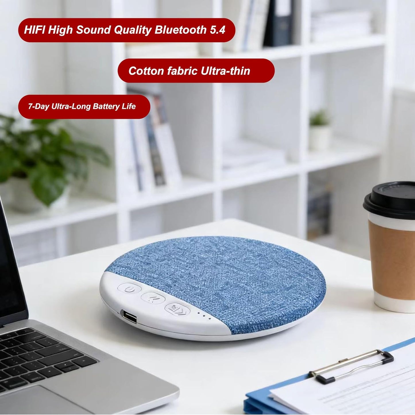 2026 (2 Bluetooth Pillow Speaker for Sleeping, New Sleep Pillow Speaker Ultra-Thin Under Pillow Sleep Sound, Timer
