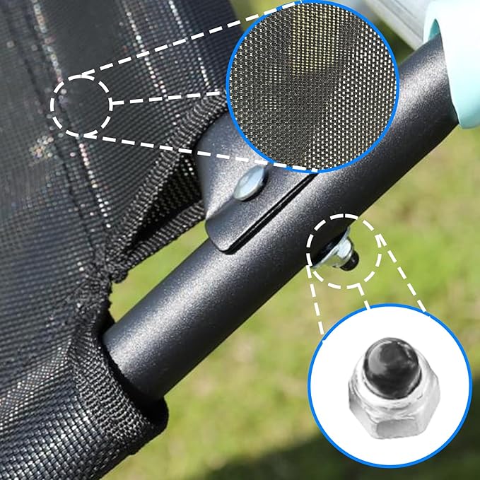 Universal Trampoline Slide 60" * 20" Slide with 2 Iron Plasticized Handles Buffer Bottom Wear-Resistant Fabric Safety Ladder for Kids and Toddle
