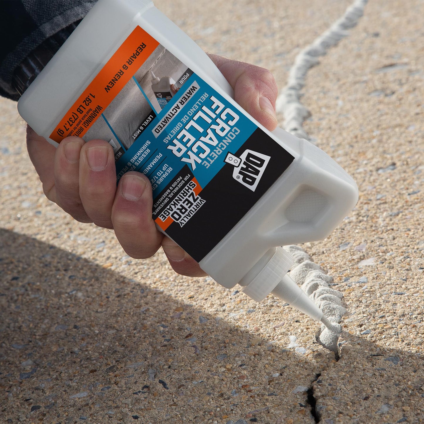 DAP Concrete Crack Filler, Gray, 1.62 lb (7079860500)
