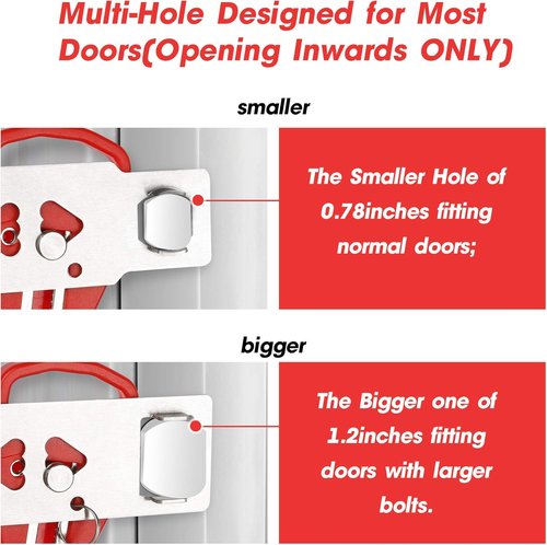 AceMining Portable Door Lock - Enhance Home Security & Privacy | Ideal for Travel, Hotels & Apartments